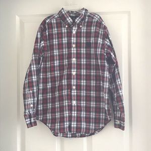 NWOT Chaps Plaid Button Down Shirt Sz 10-12